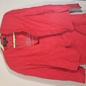 Signature by Larry Levine 8 Red Suit Set Skirt